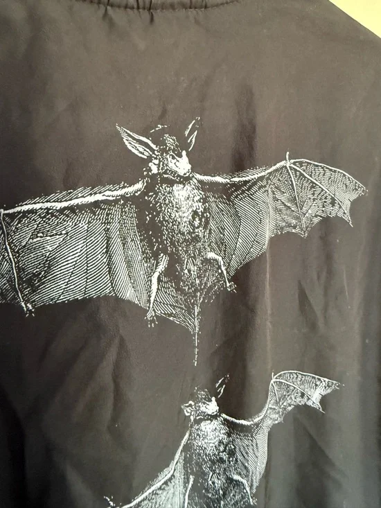 RARE Blackcraft Cult Release the Bats Bomber Jacket with Bat Print - Picture 3 of 7
